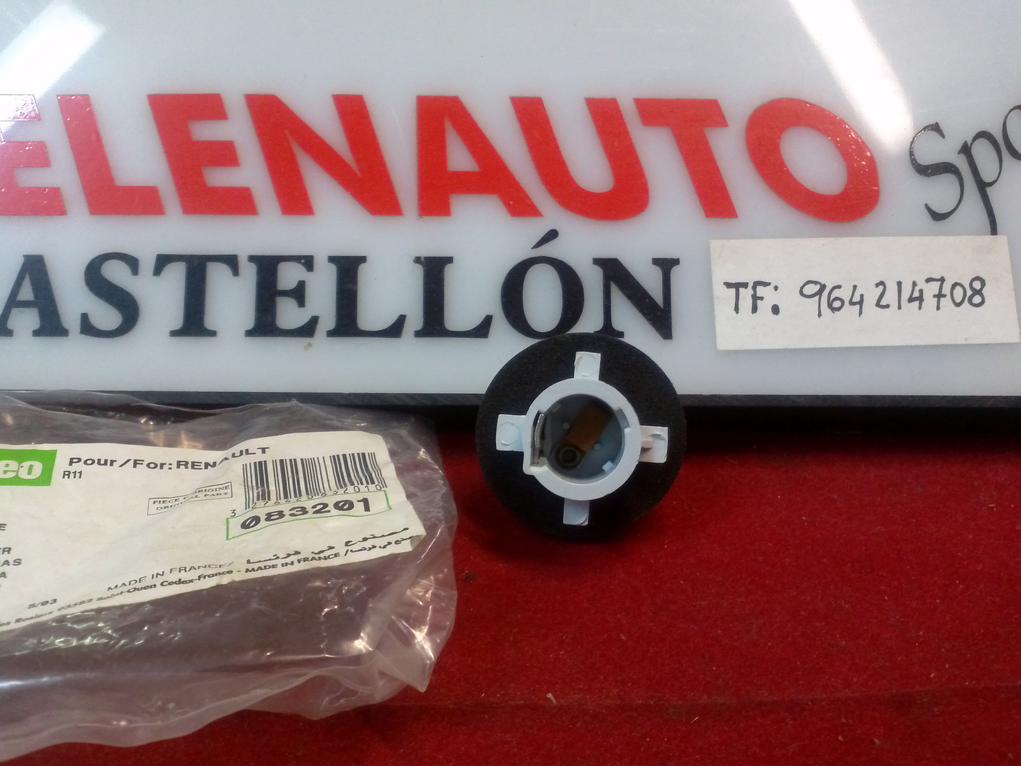 *PORTALAMPARAS PILOTO ANTERIOR RENAULT R-21 SUPER 5 83201 VALEO